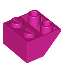 LEGO - Helling, omgekeerd 45 graden 2 x 2 met vlakke onderpen - Magenta | N - Thumbnail