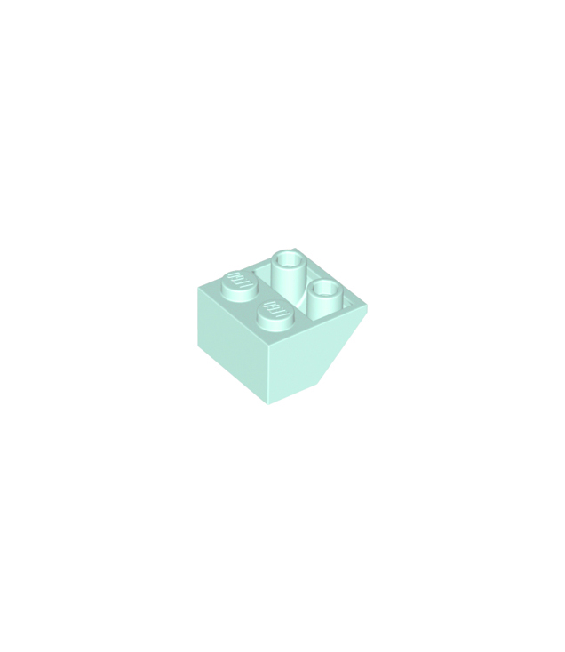 LEGO - Helling, omgekeerd 45 graden 2 x 2 met vlakke onderpen - Light Aqua | N