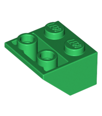 LEGO - Helling, omgekeerd 45 graden 2 x 2 met vlakke onderpen - Green | N - Thumbnail