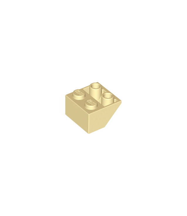 LEGO - Helling, omgekeerd 45 graden 2 x 2 met vlakke onderpen - Tan | N