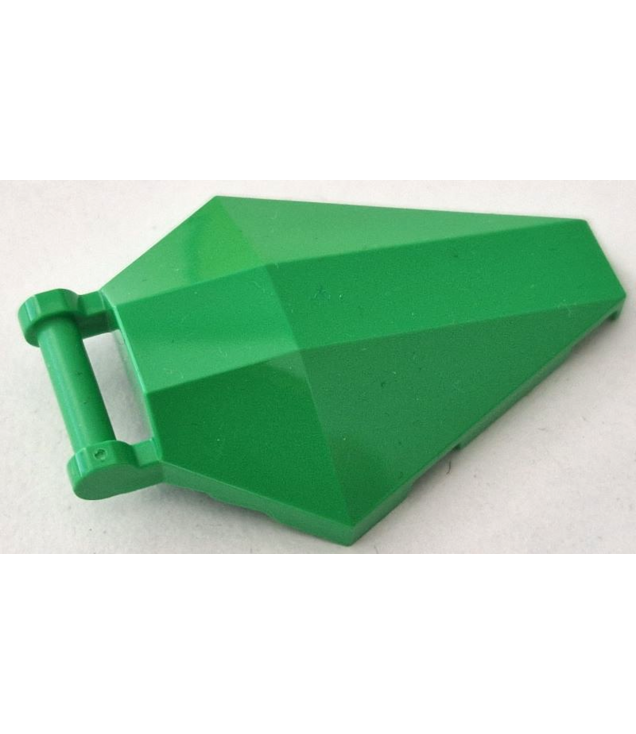 LEGO - Voorruit 6 x 4 x 1 zeshoekig met staaf-handgreep - Bright Green | N