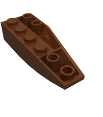 LEGO - Wig 6 x 2 omgekeerd links - Reddish Brown | N - Thumbnail