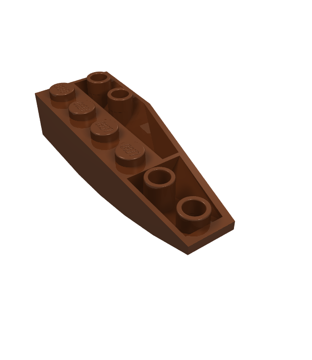 LEGO - Wig 6 x 2 omgekeerd links - Reddish Brown | N