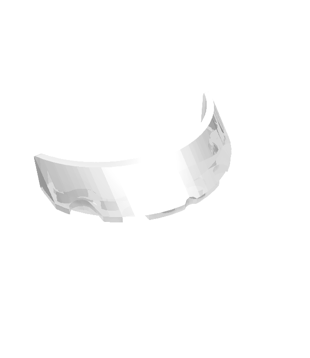 LEGO - Voorruit 3 x 6 x 1 gebogen - Trans-Clear | N