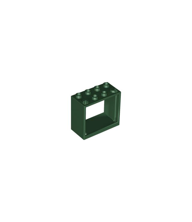 LEGO - Raam 2 x 4 x 3 – holle noppen - Dark Green | N