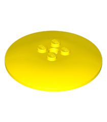 LEGO - Schotel 6 x 6 omgekeerd (radar) met vaste noppen - Yellow | N - Thumbnail