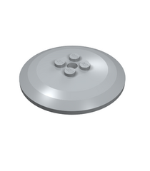 LEGO - Schotel 6 x 6 omgekeerd (radar) met vaste noppen - Light Bluish Gray | N - Thumbnail