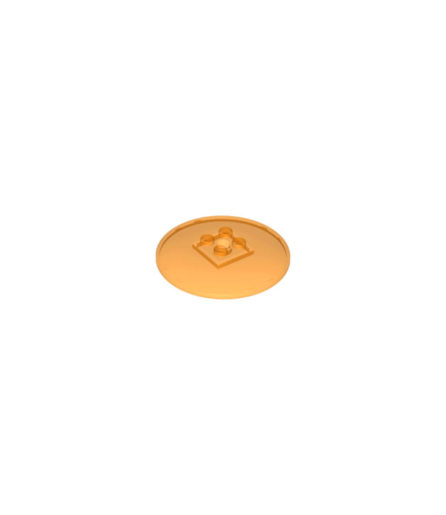 LEGO - Schotel 6 x 6 omgekeerd (radar) met vaste noppen - Trans-Orange | N