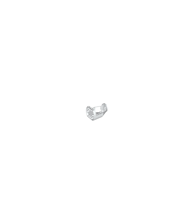 LEGO - Cockpit 9 x 6 x 4⅓, taps toelopend met noppen aan voorzijde - White | N