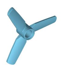 LEGO - Propeller met 3 bladen Ø5 - Medium Azure | N - Thumbnail