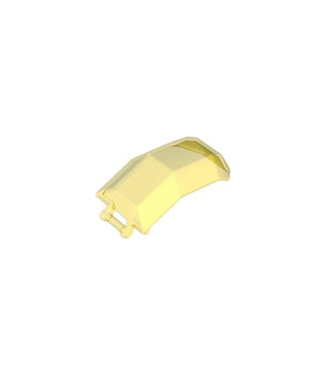 LEGO - Voorruit 4 x 4 x 4 2/3 met staaf-handgreep - Trans-Yellow | N