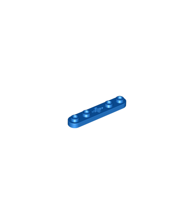 LEGO - Technic, plaat 1 x 5 met gladde uiteinden, 4 noppen en centraal as-gat - Blue | N