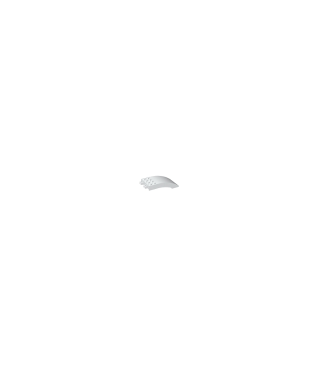 LEGO - Voorruit 8 x 4 x 2 gebogen met vergrendelende dubbele 2-vinger aansluiting - White | N