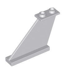 LEGO - Staart 4 x 1 x 3 - Light Bluish Gray | N - Thumbnail