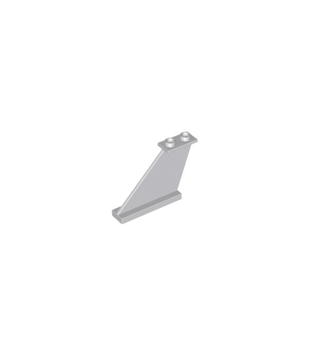 LEGO - Staart 4 x 1 x 3 - Light Bluish Gray | N