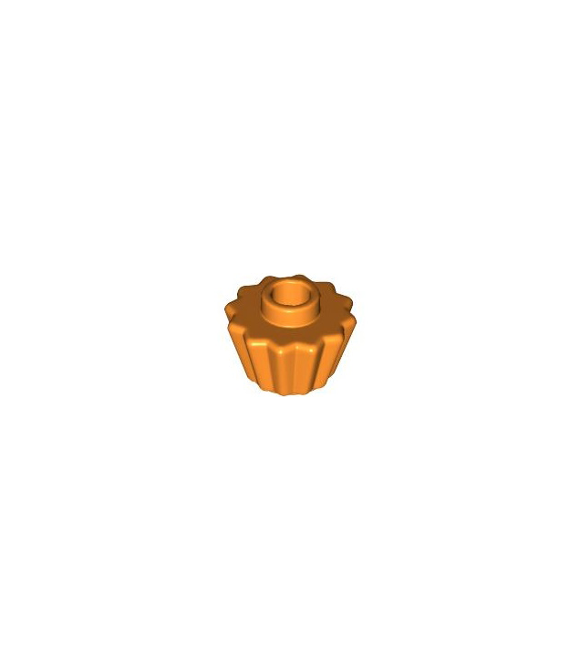 LEGO - Minifiguur-accessoire, cupcakevorm met vlakke bovenkant - Orange | N