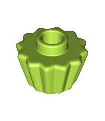 LEGO - Minifiguur-accessoire, cupcakevorm met vlakke bovenkant - Lime | N - Thumbnail