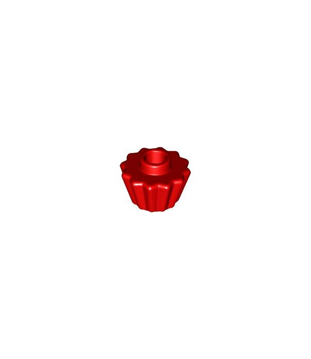 LEGO - Minifiguur-accessoire, cupcakevorm met vlakke bovenkant - Red | N
