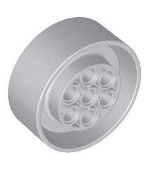 LEGO - Wiel Ø41 x 15 mm Technic - Light Bluish Gray | N - Thumbnail