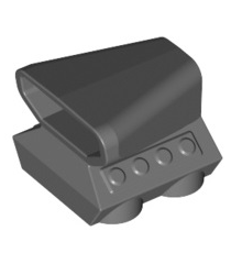 LEGO - Voertuig, luchthapper motorbovenzijde 2 x 2 - Dark Bluish Gray | N - Thumbnail