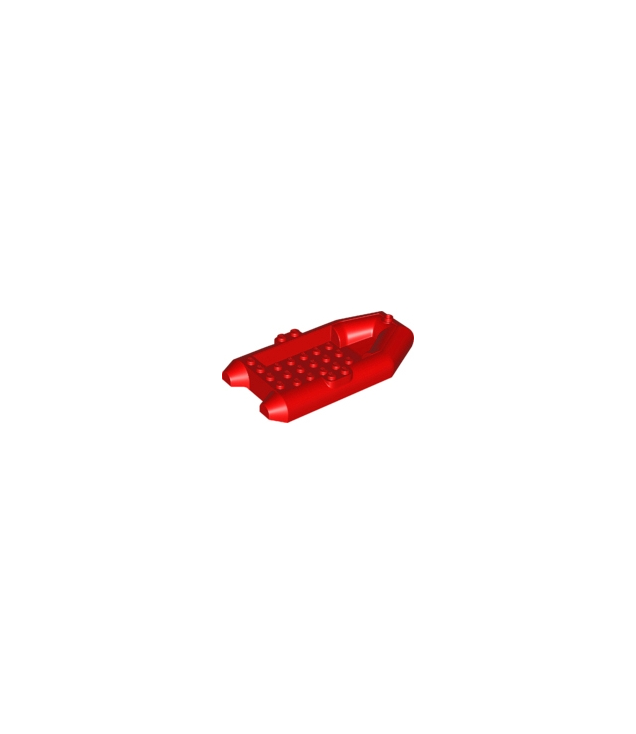 LEGO - Boot, rubberen vlot 12 x 6 x 2 - Red | N