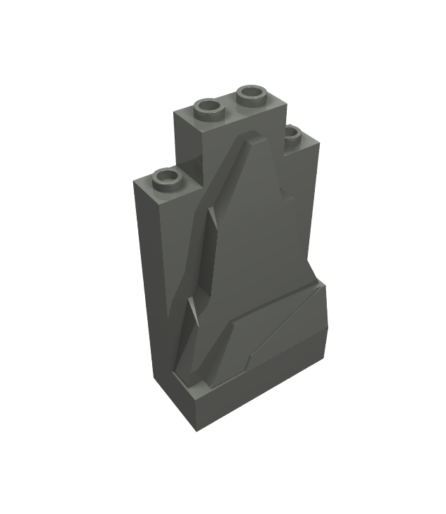 LEGO - Rots­paneel 2 x 4 x 6 - Dark Bluish Gray | N