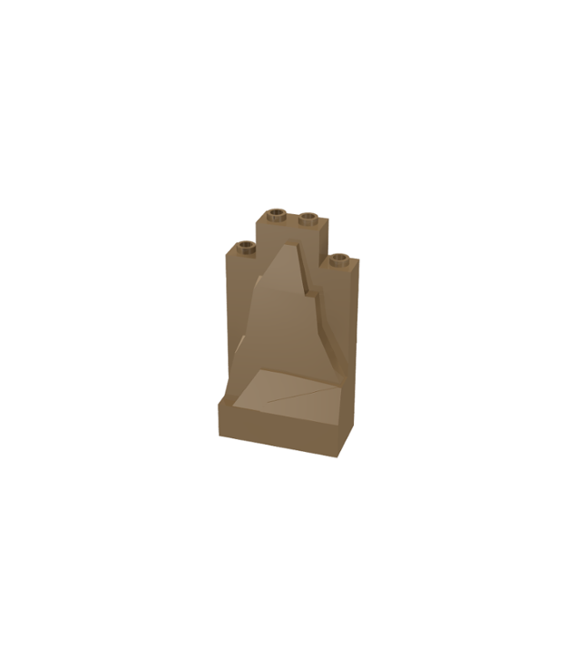 LEGO - Rots­paneel 2 x 4 x 6 - Dark Tan | N