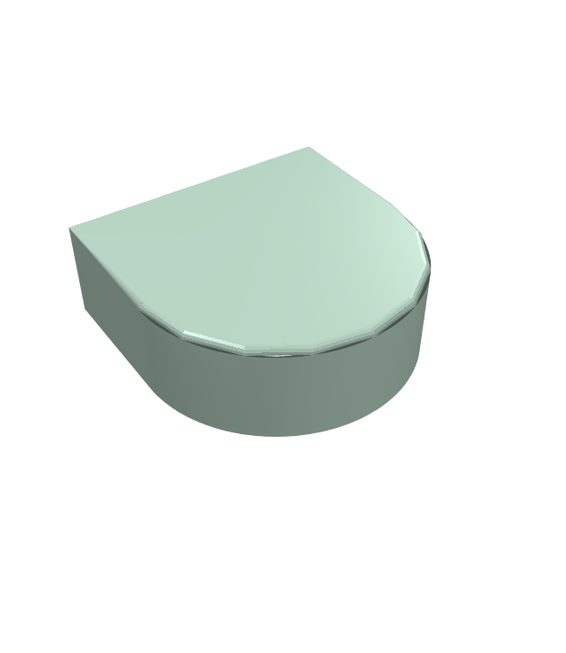 LEGO - Tegel, rond 1 x 1 halve cirkel verlengd - Sand Green | N