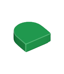 LEGO - Tegel, rond 1 x 1 halve cirkel verlengd - Green | N - Thumbnail