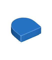 LEGO - Tegel, rond 1 x 1 halve cirkel verlengd - Blue | N - Thumbnail