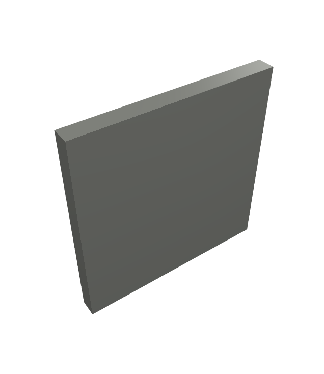 LEGO - Verkeersbord 2 x 2 vierkant met open O-klem - Dark Bluish Gray | N