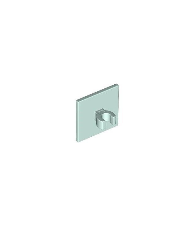 LEGO - Verkeersbord 2 x 2 vierkant met open O-klem - Light Aqua | N