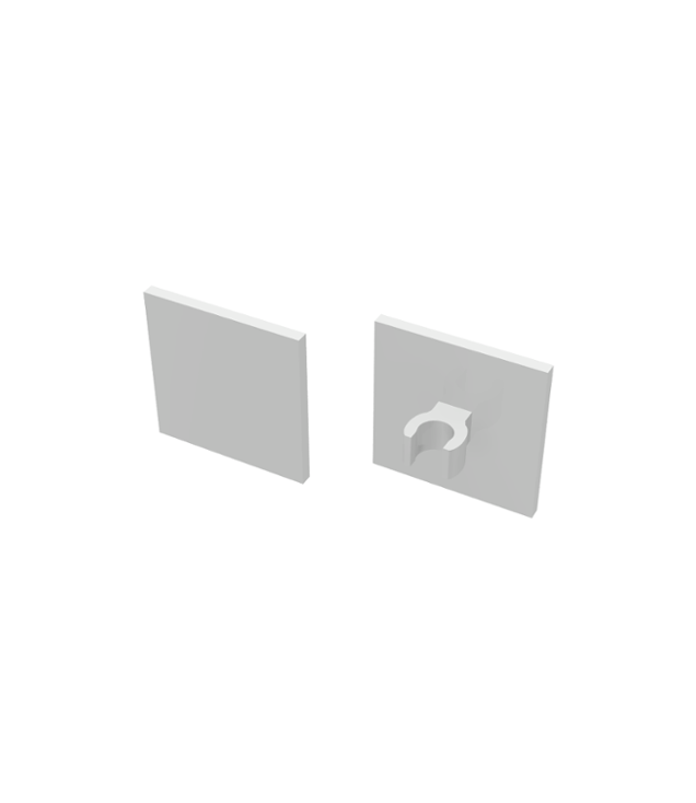 LEGO - Verkeersbord 2 x 2 vierkant met open O-klem - White | N