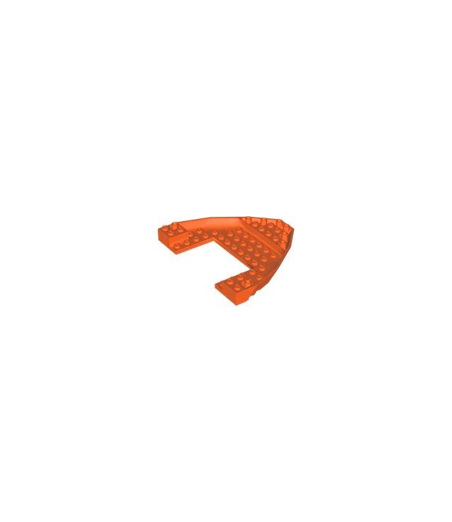 LEGO - Boot, boegsteen 10 x 12 x 1 open - Reddish Orange | N