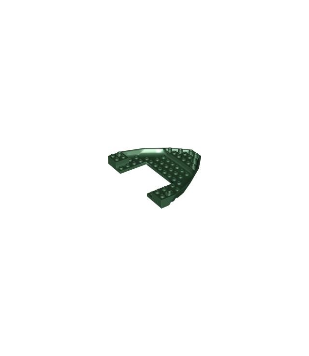 LEGO - Boot, boegsteen 10 x 12 x 1 open - Dark Green | N