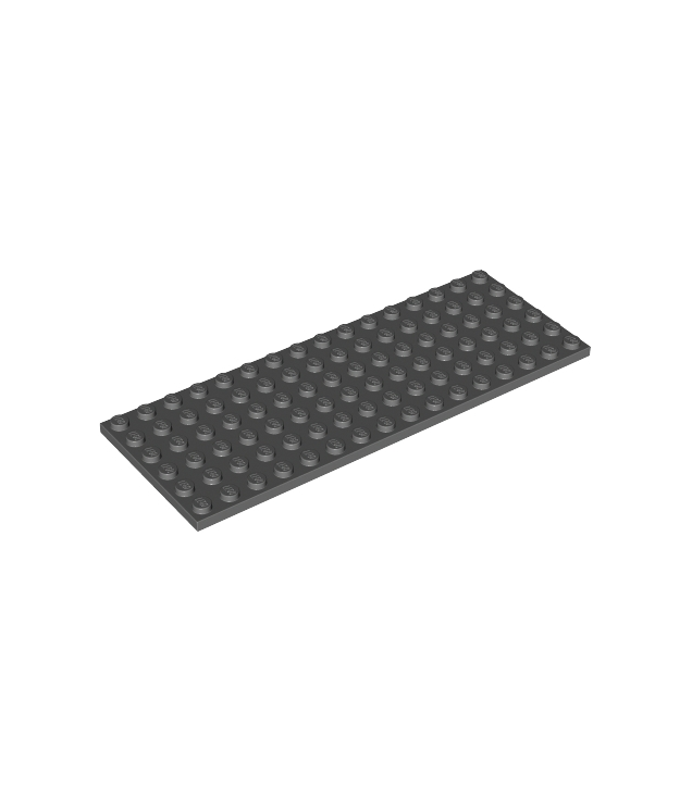 LEGO - Plaat 6 x 16 - Dark Bluish Gray | N