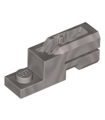 LEGO - Projectielwerper 1 x 2 mini-blaster / tegel­schieter - Flat Silver | N - Thumbnail