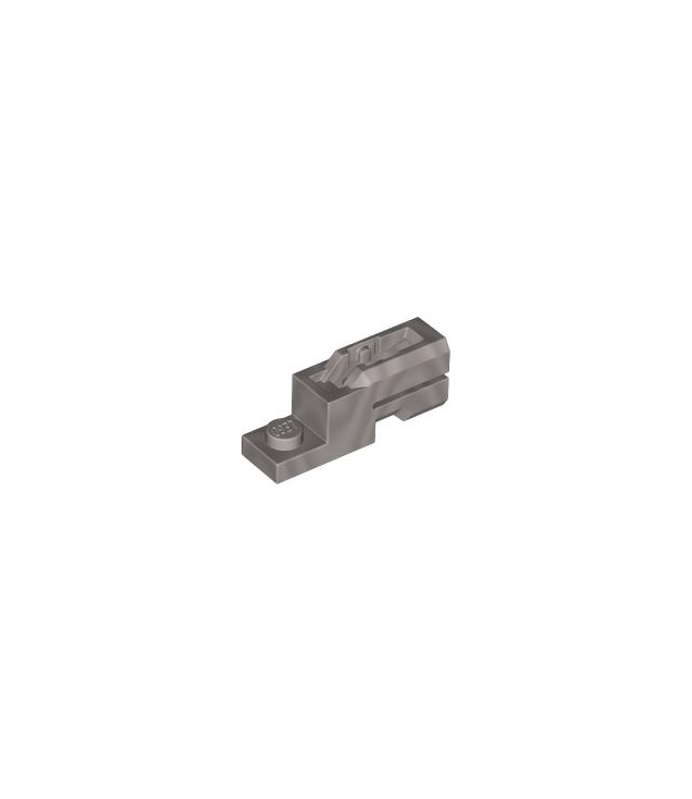 LEGO - Projectielwerper 1 x 2 mini-blaster / tegel­schieter - Flat Silver | N
