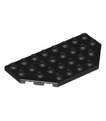 LEGO - Wig, plaat 4 x 8 met afgesneden hoeken - Black | N - Thumbnail