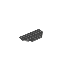 LEGO - Wig, plaat 4 x 8 met afgesneden hoeken - Dark Bluish Gray | N - Thumbnail