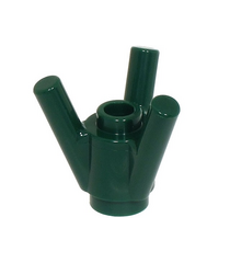 LEGO - Steen, rond 1 x 1 met 3 diagonale staafen - Dark Green | N - Thumbnail