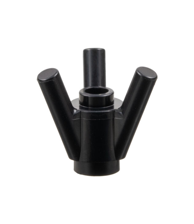 LEGO - Steen, rond 1 x 1 met 3 diagonale staafen - Black | N