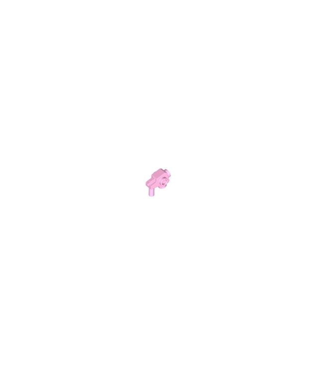 LEGO - Minifiguur-wapen, blaster met noppen aan zijkanten, onderzijde en voorkant - Bright Pink | N