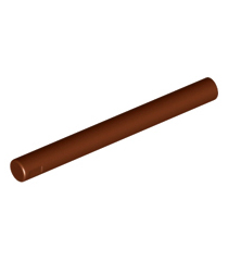 LEGO - Staaf 4L (lichtzwaard-lemmet / toverstaf) - Reddish Brown | N - Thumbnail
