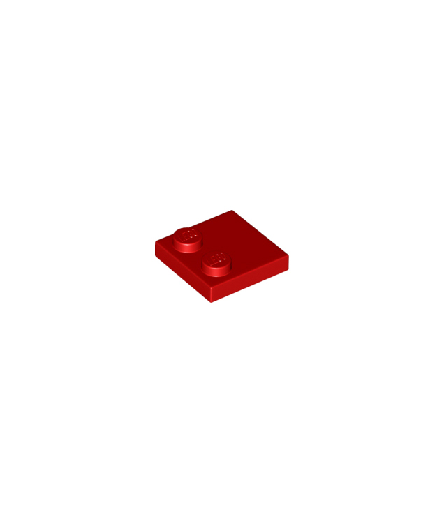 LEGO - Tegel, gemodificeerd 2 x 2 met noppen aan rand - Red | N
