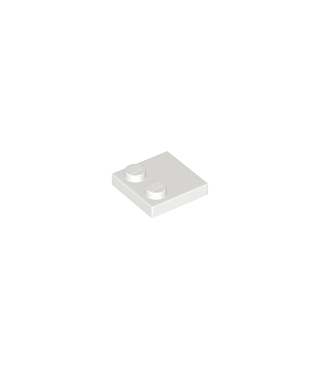 LEGO - Tegel, gemodificeerd 2 x 2 met noppen aan rand - White | N