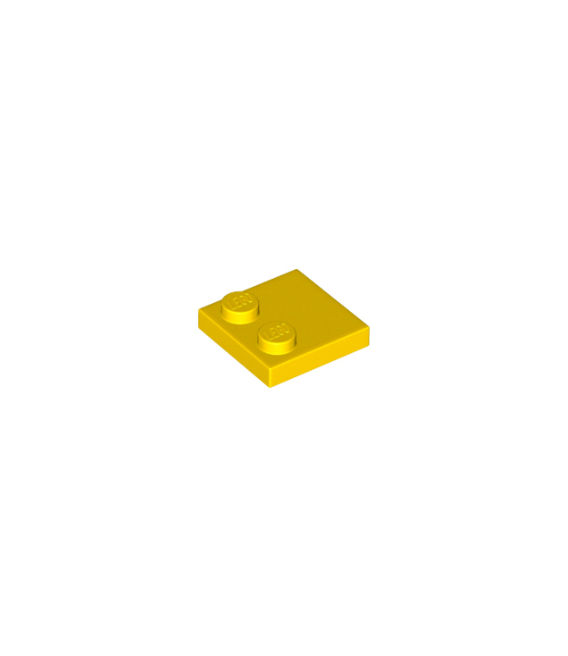 LEGO - Tegel, gemodificeerd 2 x 2 met noppen aan rand - Yellow | N