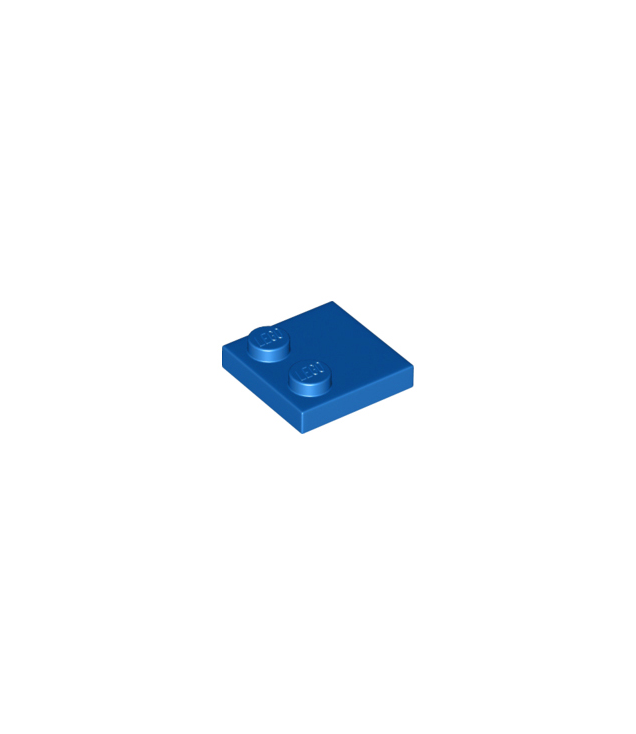 LEGO - Tegel, gemodificeerd 2 x 2 met noppen aan rand - Blue | N
