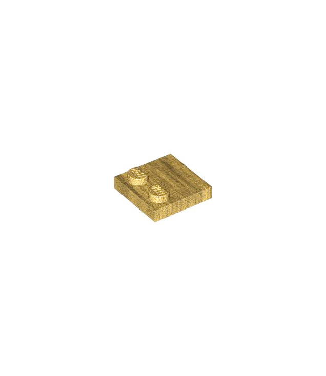 LEGO - Tegel, gemodificeerd 2 x 2 met noppen aan rand - Pearl Gold | N