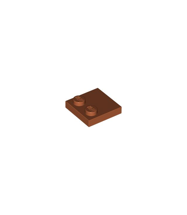LEGO - Tegel, gemodificeerd 2 x 2 met noppen aan rand - Dark Orange | N